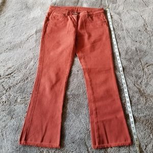 Brunello Cucinelli Rust Orange Ankle Crop Jeans MK